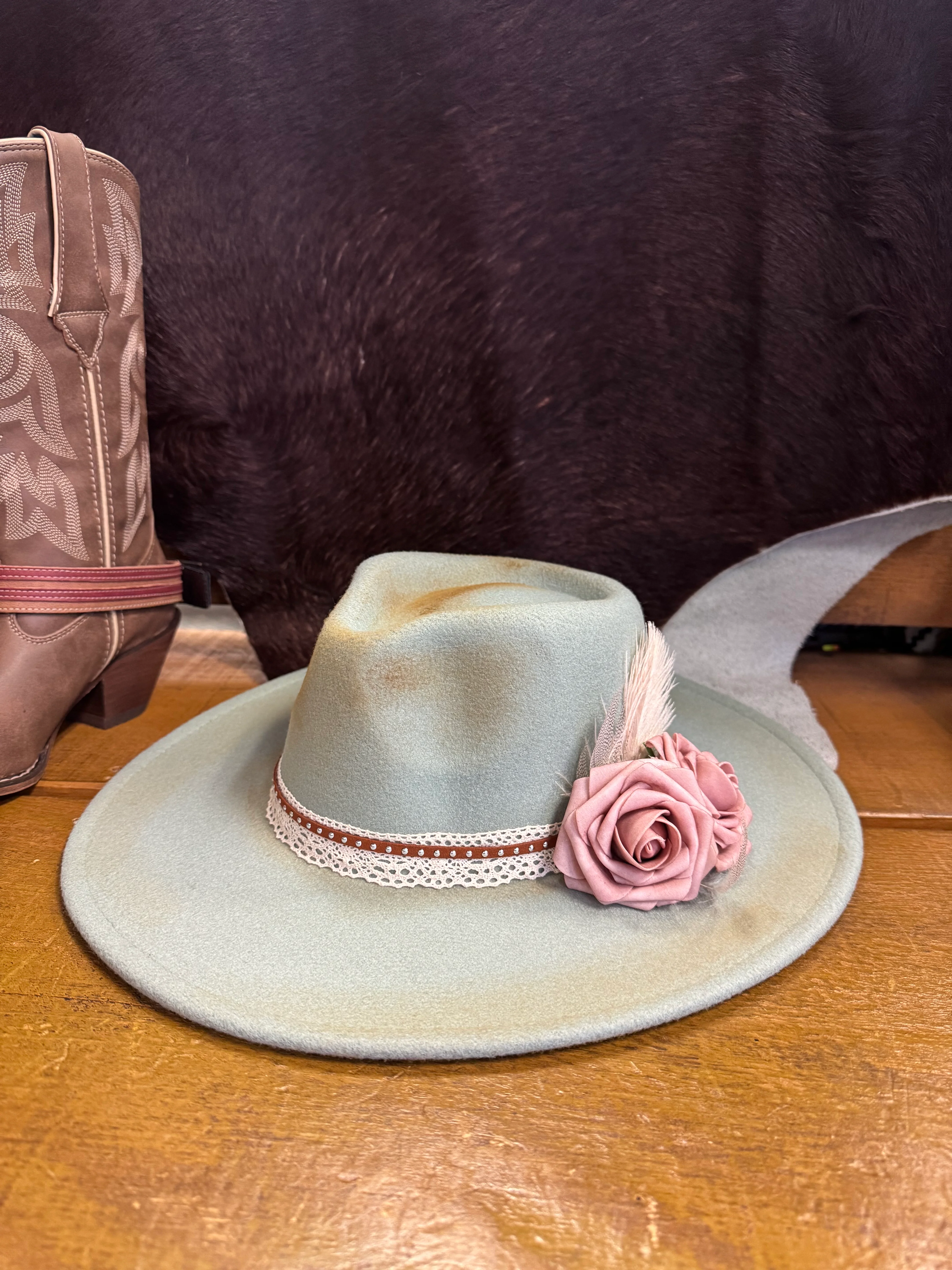 Sage Custom Designed Cowboy Hat - Image 2