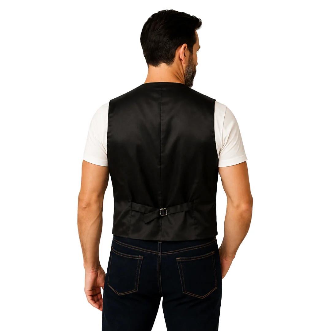 Scully Satin Back Vest in Bourbon Boar Suede - Image 4