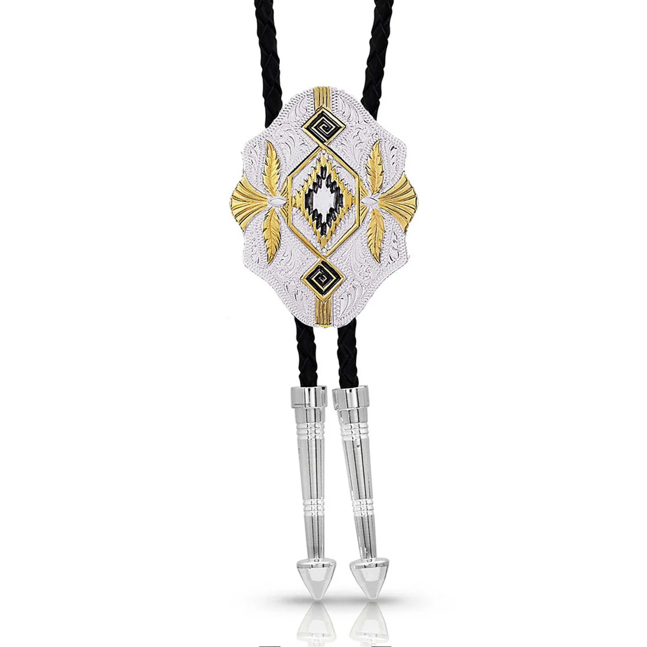 Southwest Scalloped Bolo Tie By Montana Silversmiths BT190