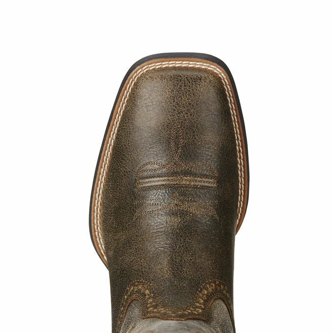 Sport Wide Square Toe Western Boot Brooklyn Brown Ashes 10019958 - Image 4