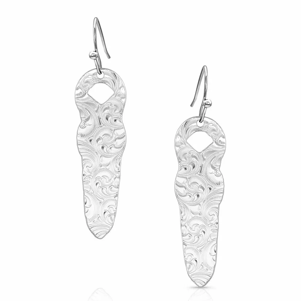 Strength Within Feather Earrings By Montana Silversmiths ER4839 - Image 3