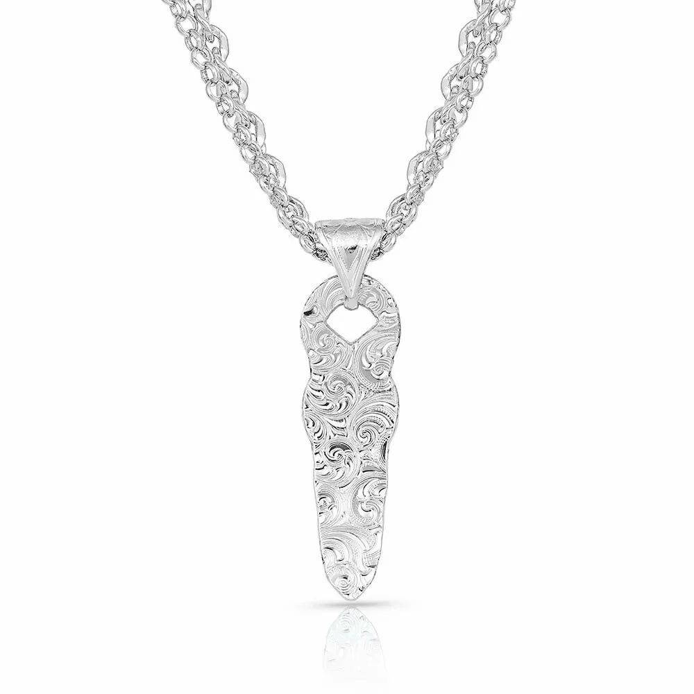 Strength Within Feather Necklace By Montana Silversmiths NC4839 - Image 3
