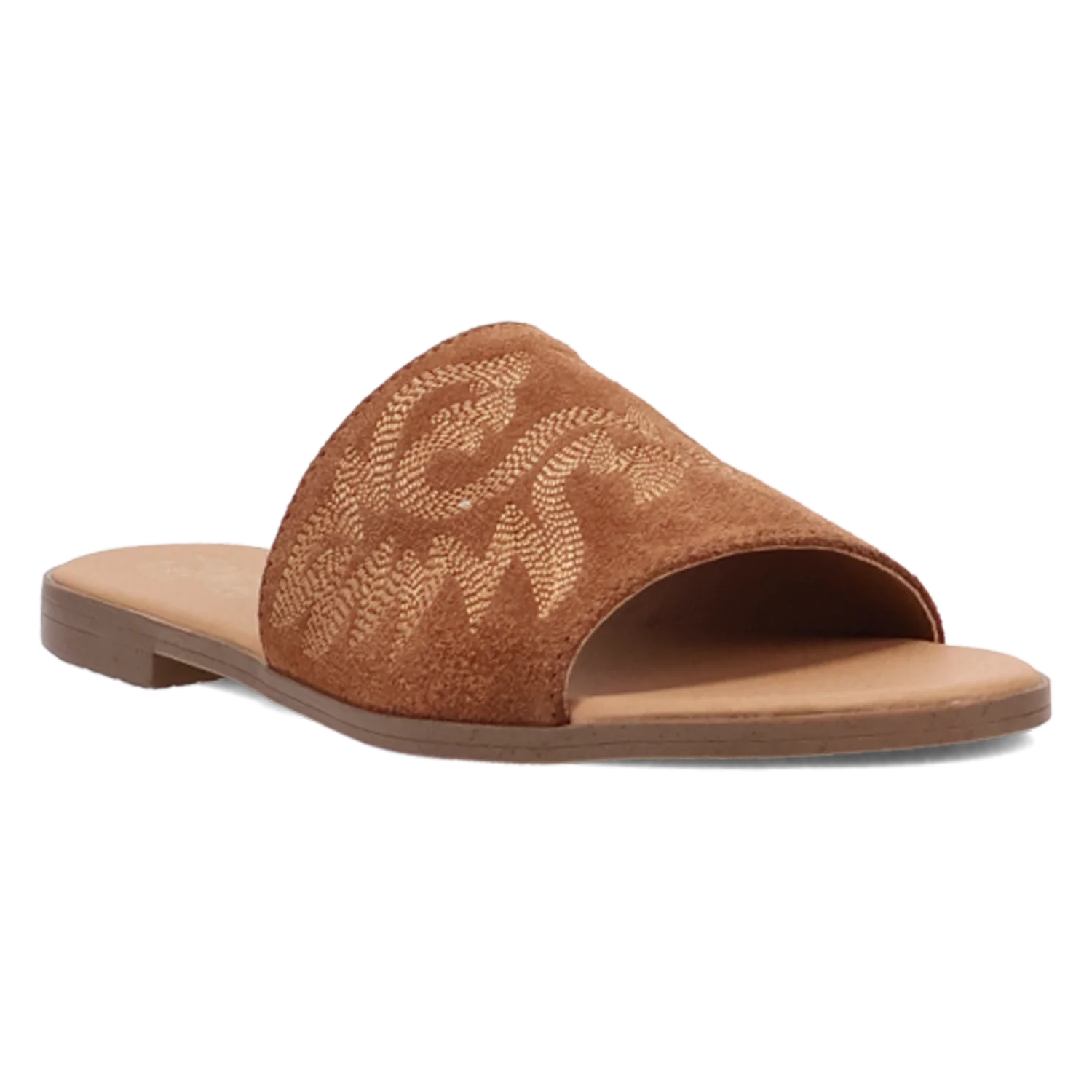 Suede Lasso Brown Sandal - DI2235-BN