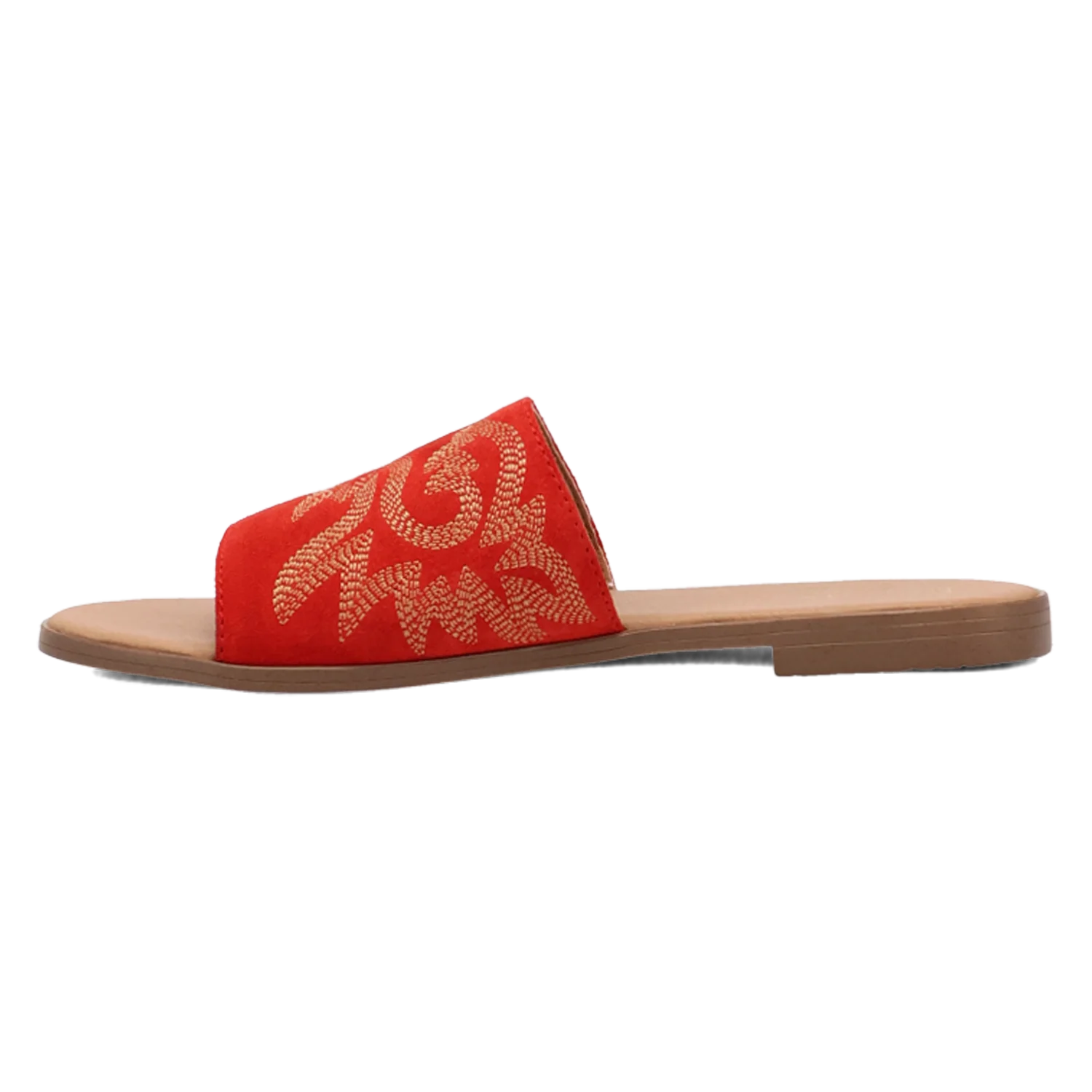 Suede Lasso Red Sandal - DI2235-RD - Image 3