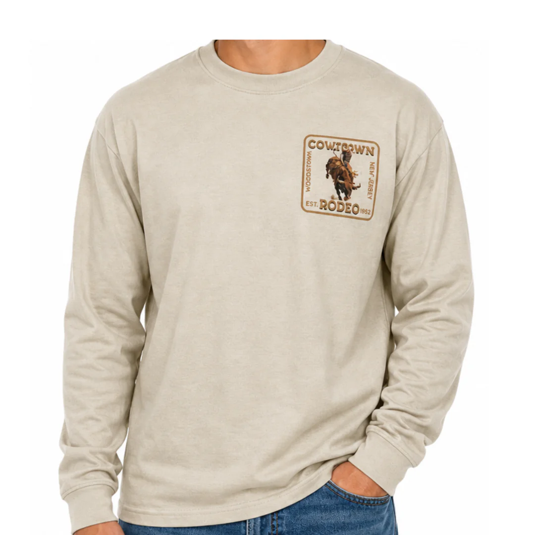 Cowtown Rodeo Vintage Bull Rider Summit Long Sleeve In Color Atmosphere - Image 2