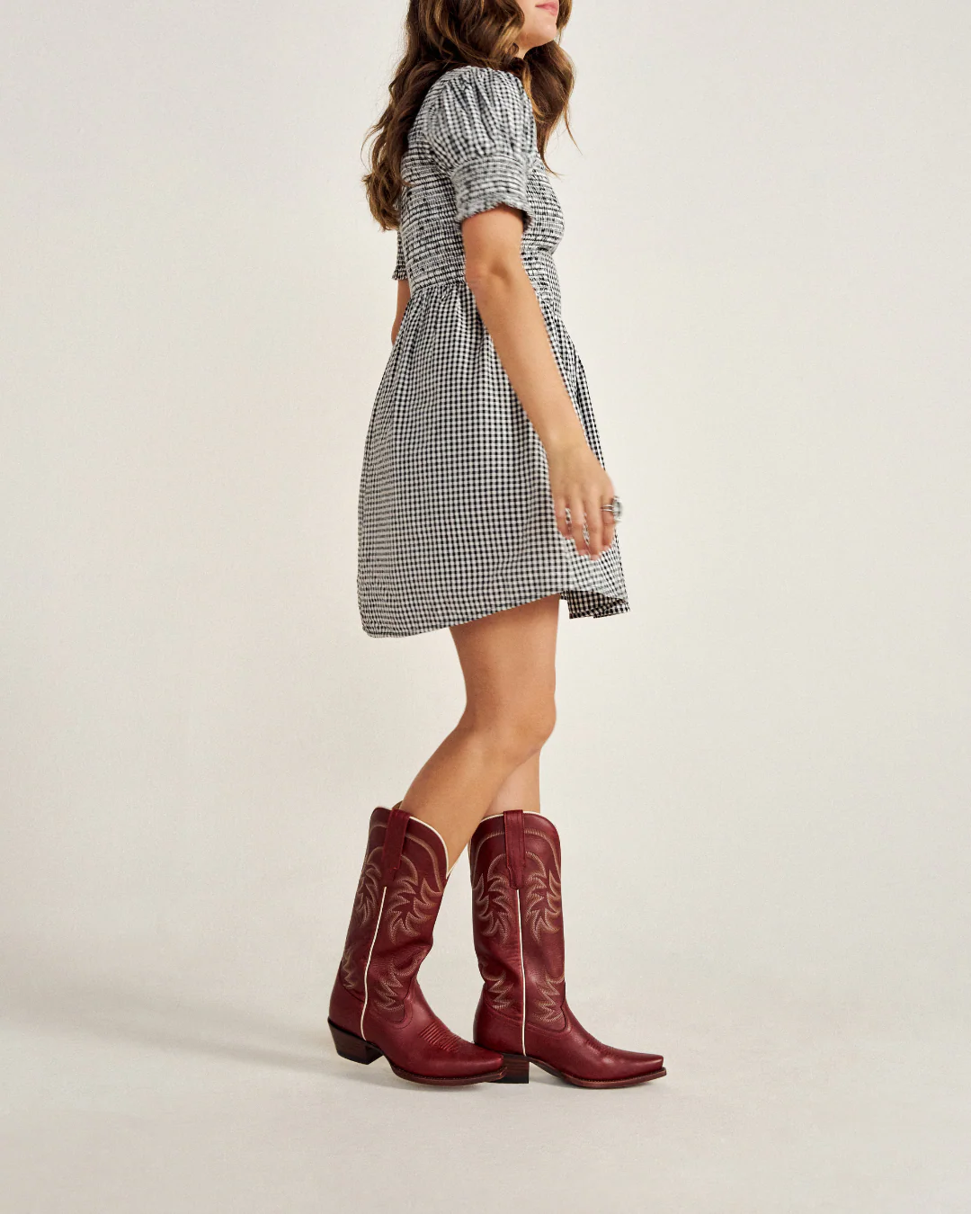 The Annie Scarlet Red Goat Snip Toe Cowboy Boot 20007 - Image 5