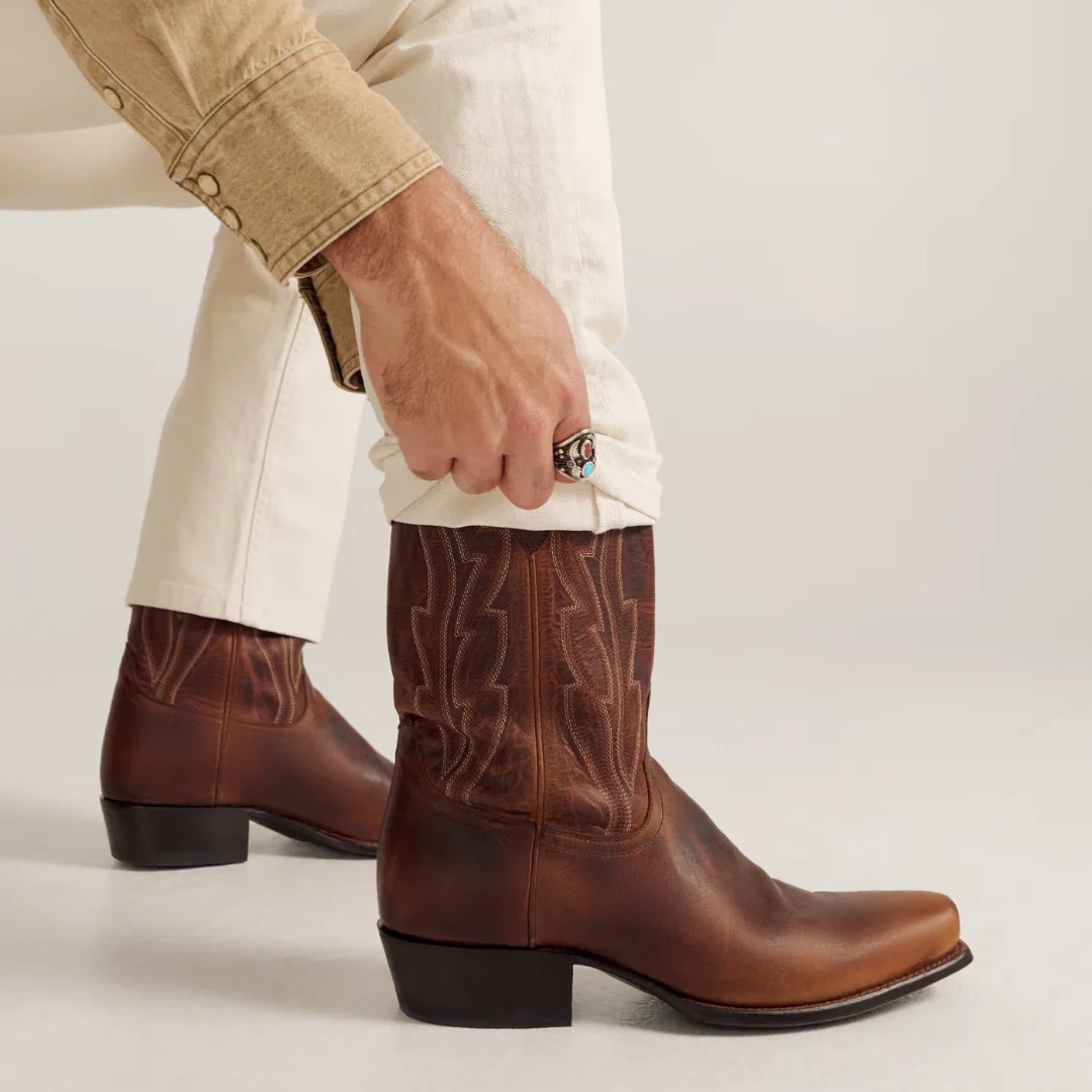 The Warren Mesquite Cowhide Cutter Toe Boot M10071 - Image 6