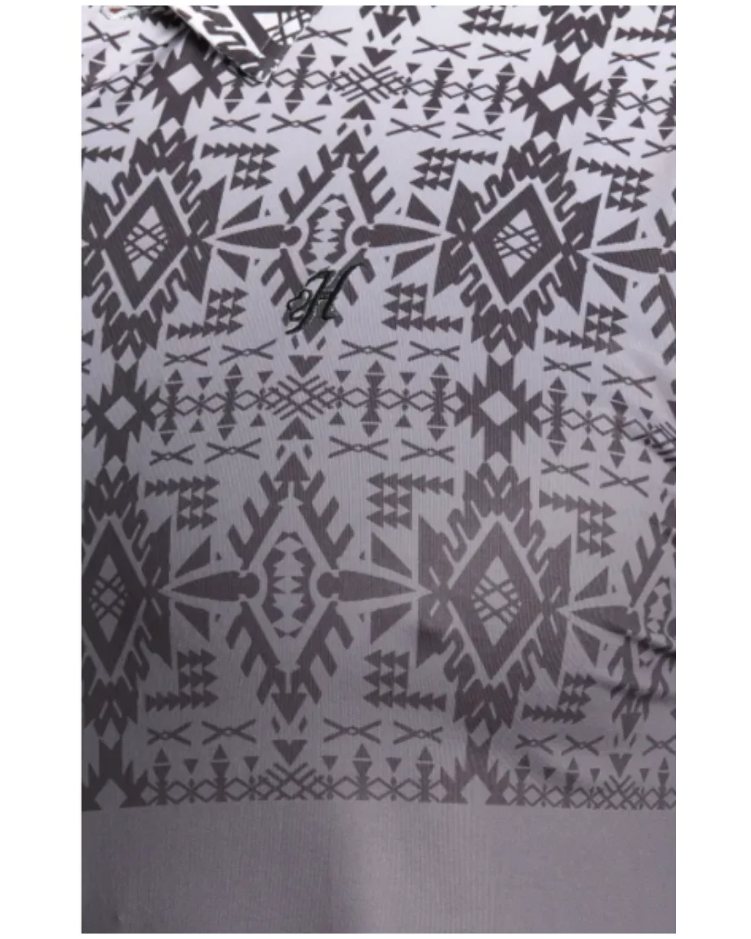 The Weekender Aztec Grey Short Sleeve Polo - Image 3