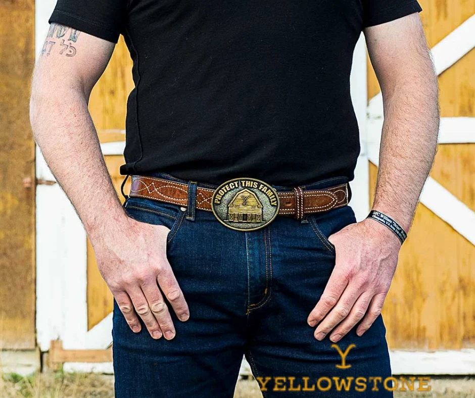 The Yellowstone Y Protect Family Belt Buckle A909YEL - Image 2