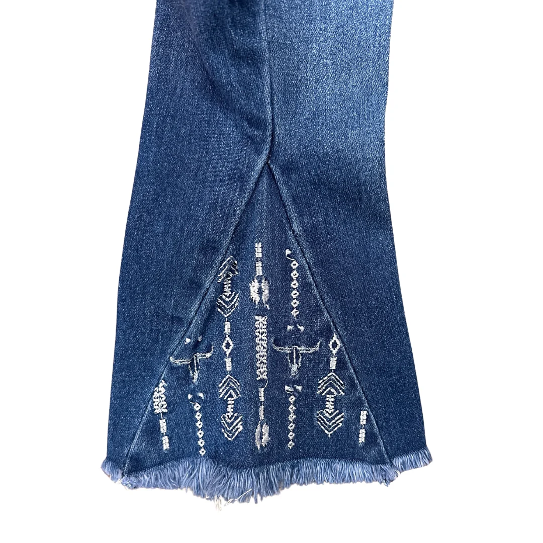 Toddler's Aztec Skull Flare Jean 802245-450-JT - Image 4