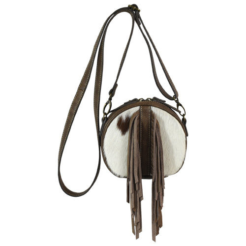Tony Lama Canteen Crossbody Hair-on Hide With Fringe - 22094835HAR