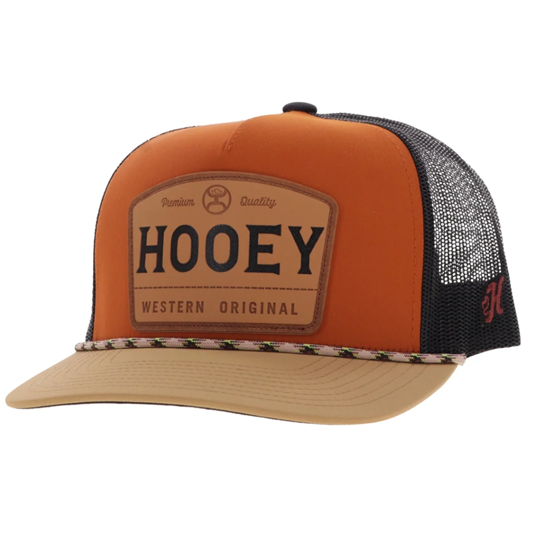 Trip Orange / Black 5-Panel Trucker with Orange / Black Patch - 2508T-ORBK