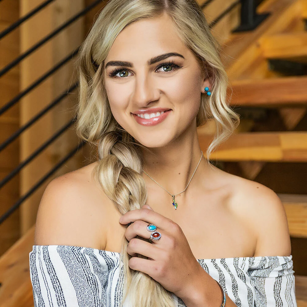 Two Side to Every Cactus Necklace by Montana Silversmiths NC4727 - Image 2