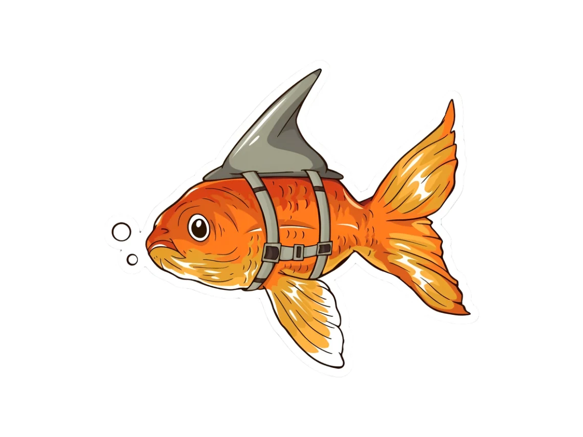 Wannabe Shark Sticker