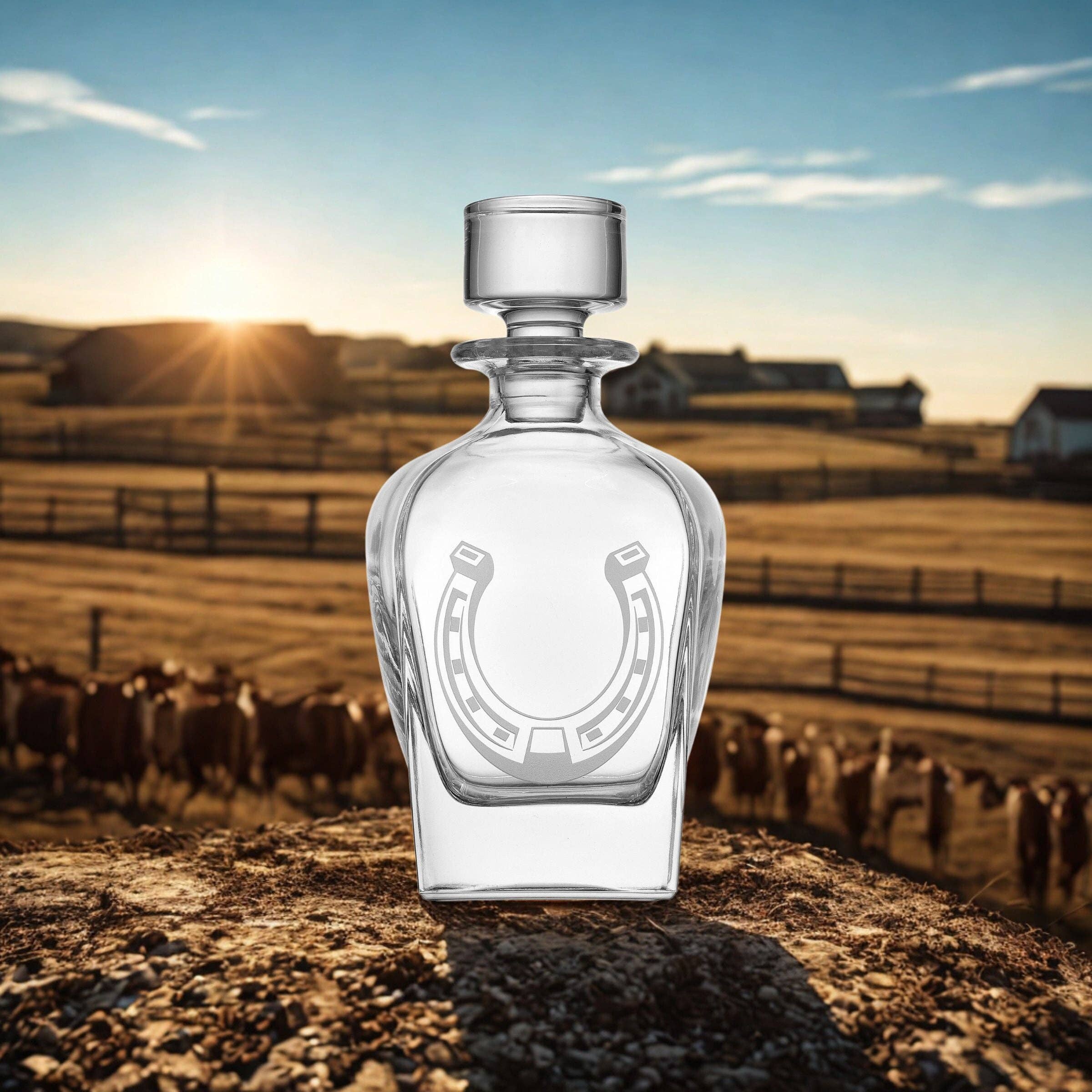 Western Horseshoe Decanter - Image 2