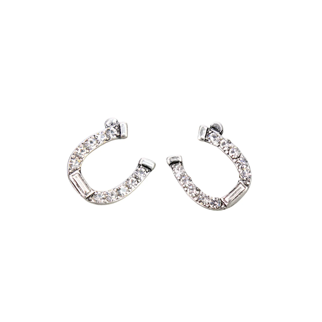 Western Horseshoe Stud Earrings WE1-22-QE6293/SBCL