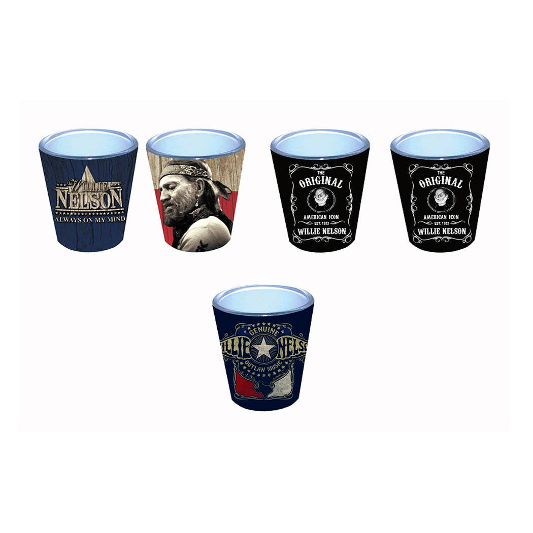 Willie Nelson Shot Glass Set - Image 2