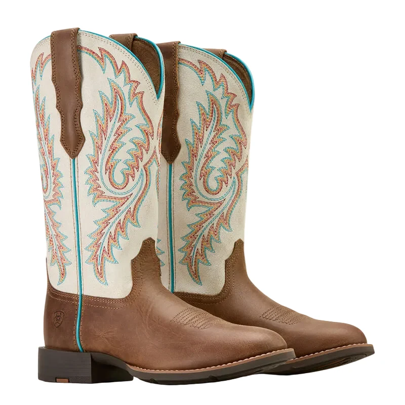 Women's Round Up W Toe Western Boot 10061142 - Image 6