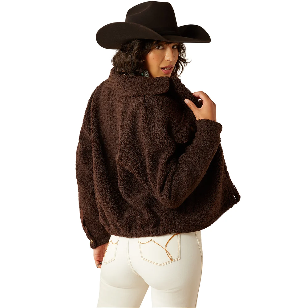 Women’s Julep Cropped Sherpa Jacket 10053929 - Image 2