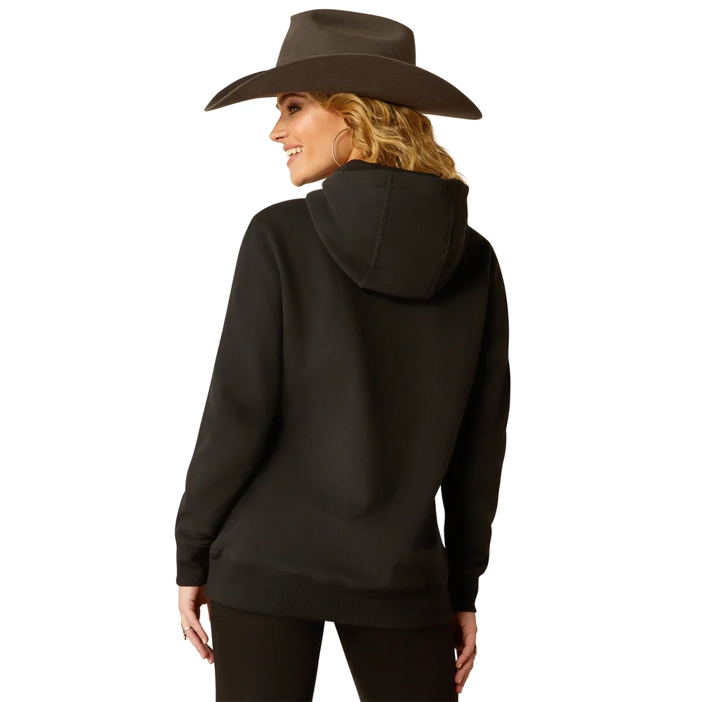 Women's Ariat Boot Co. Steer Stitch Hoodie 10051999 - Image 2