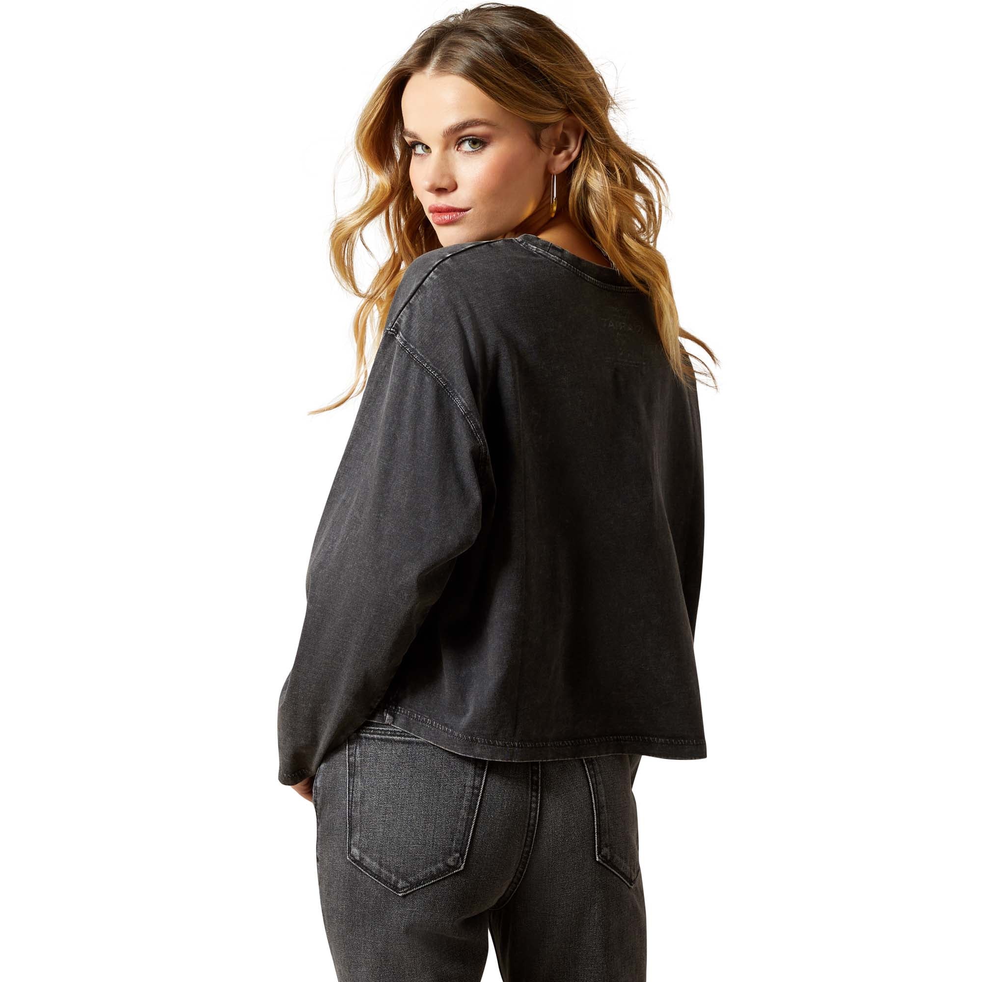 Women's Black Hesperia Long Sleeve Shirt 10065944 - Image 3