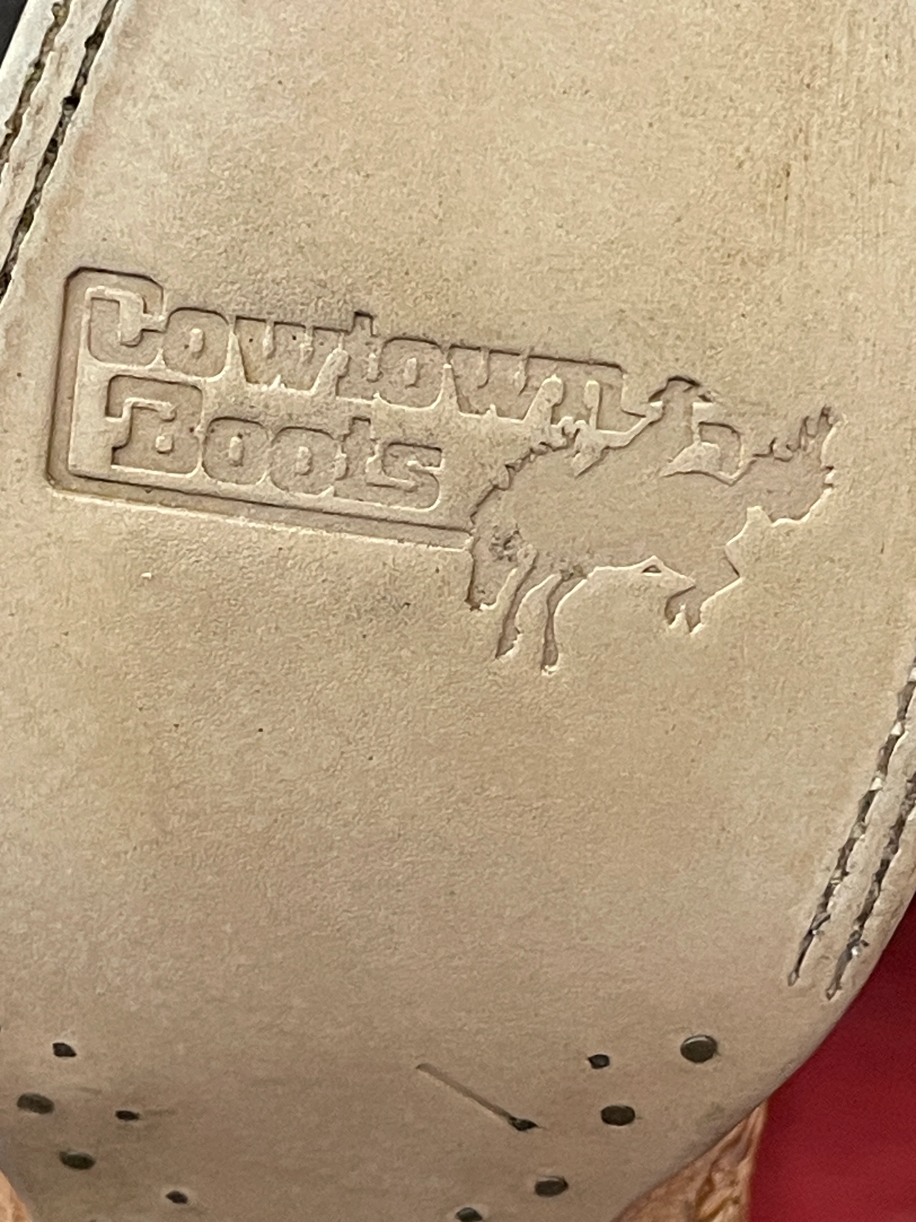 Women's Brown Oryx Tooled Vamp Square Toe Boot 452 - Image 5