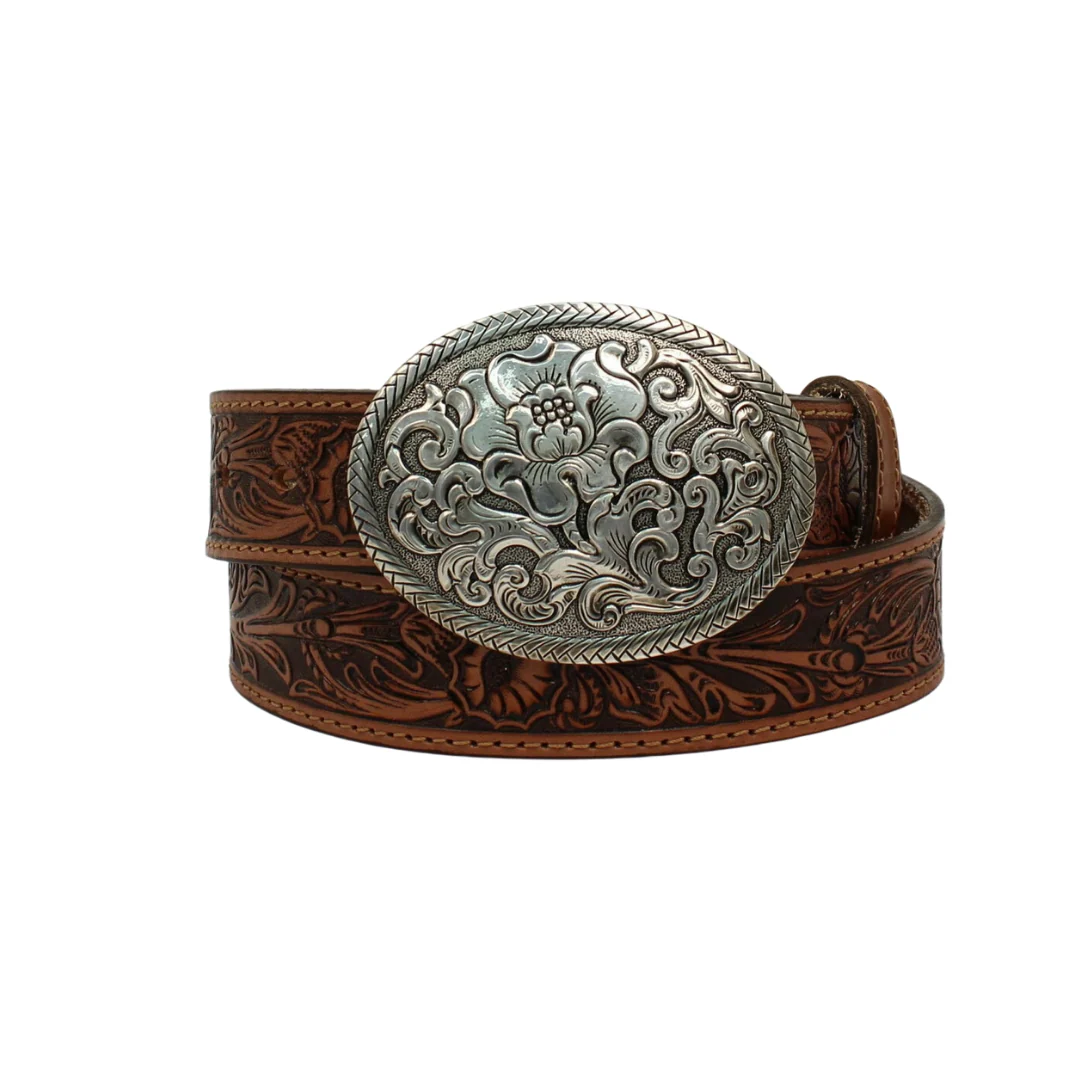 Women's Brown Tooled Belt N3300008