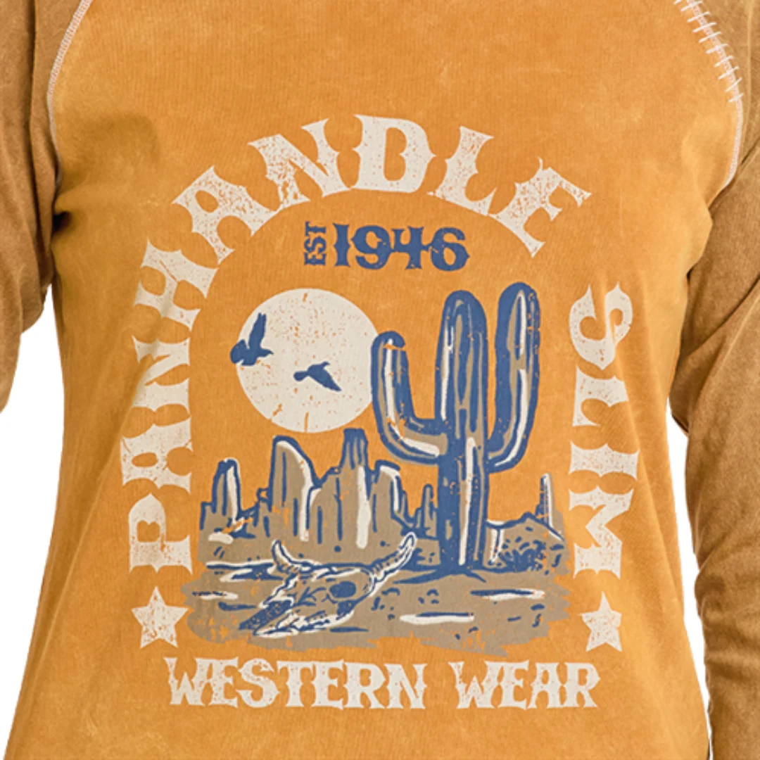 Women's Desert Cactus Long Sleeve Tee LW22T07983 - Image 2