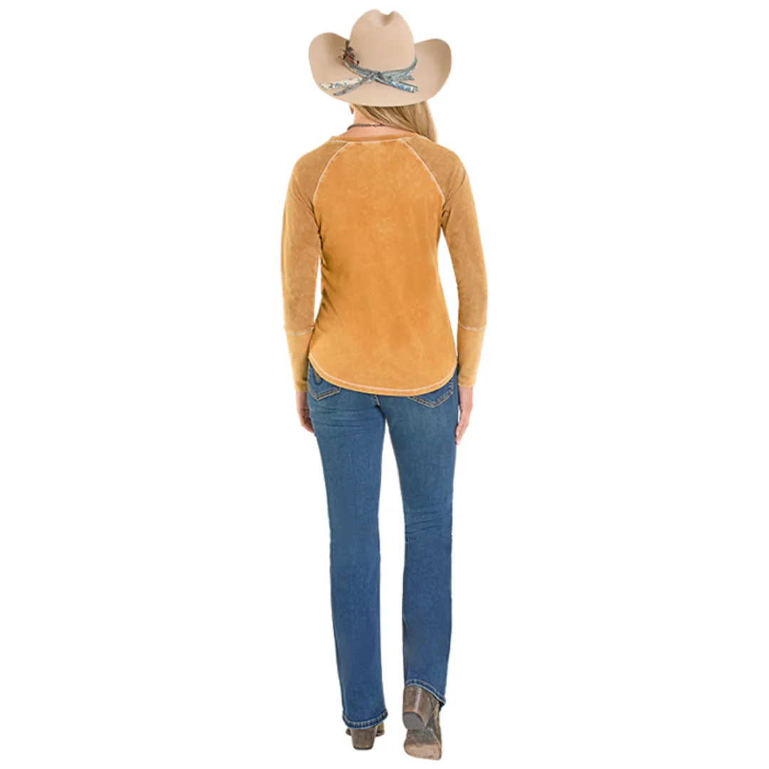 Women's Desert Cactus Long Sleeve Tee LW22T07983 - Image 4