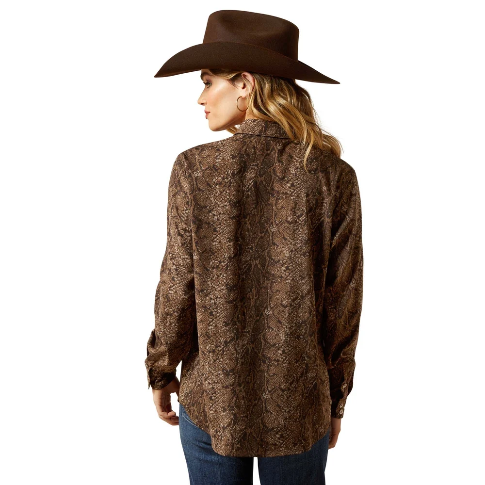 Women's Desert Snake Print Homestyle Shirt 10065830 - Image 2