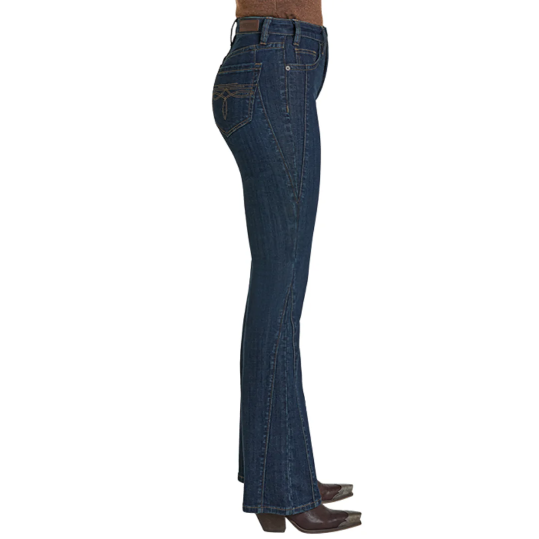 Women's High Rise Side Detail Bootcut Jean BW4HD07892 - Image 5