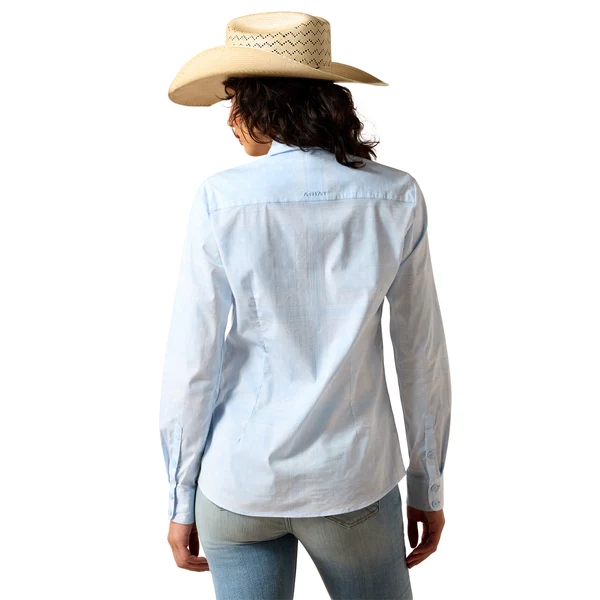 Women's Kirby Blue Bandana Stretch Shirt 10071415 - Image 2