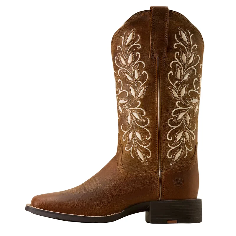 Women's Round Up Holly Wide Square Toe Western Boot - 10074320 - Image 2