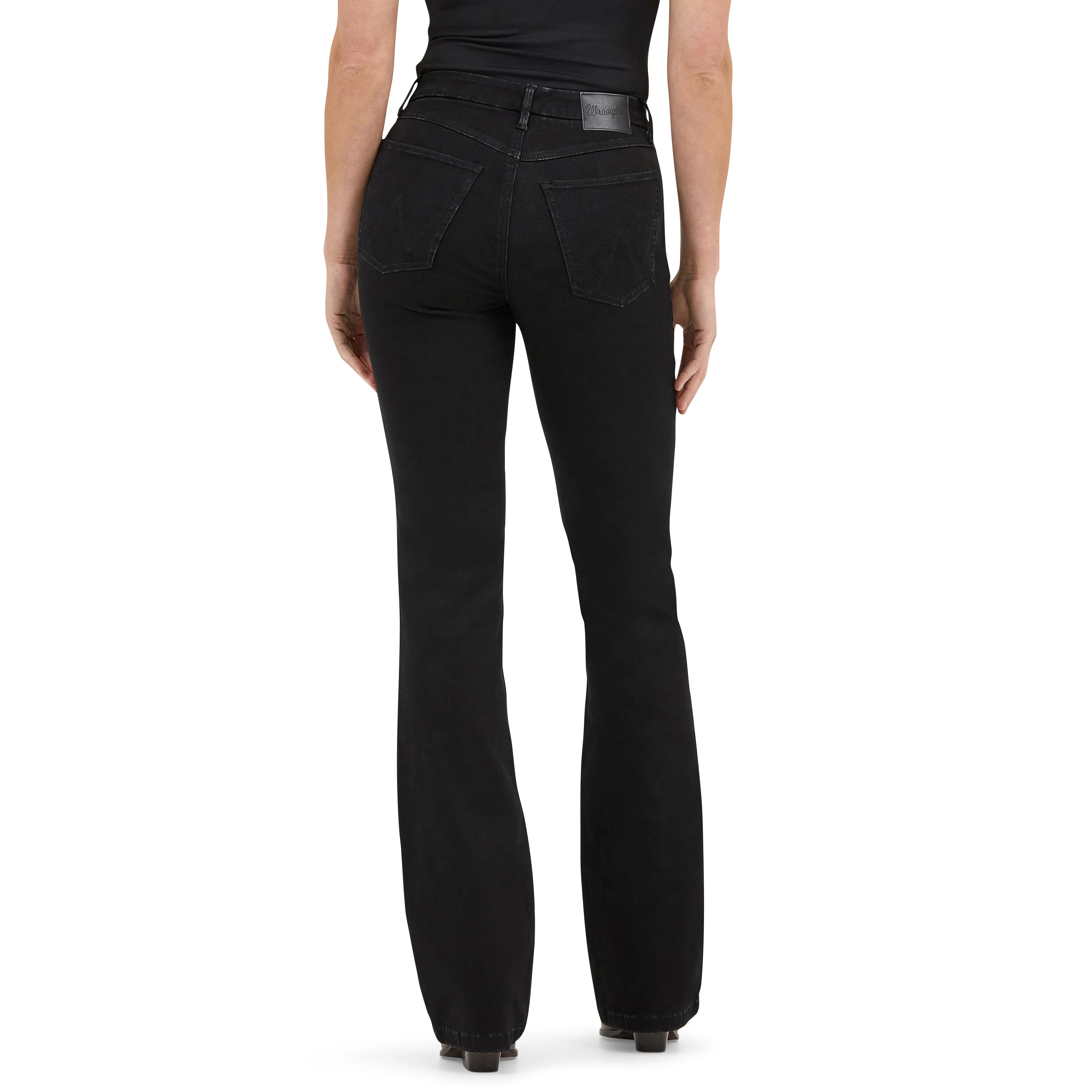 Women's Wrangler Black Bespoke Bootcut Jean - High Rise - Leighton 112371949 - Image 2
