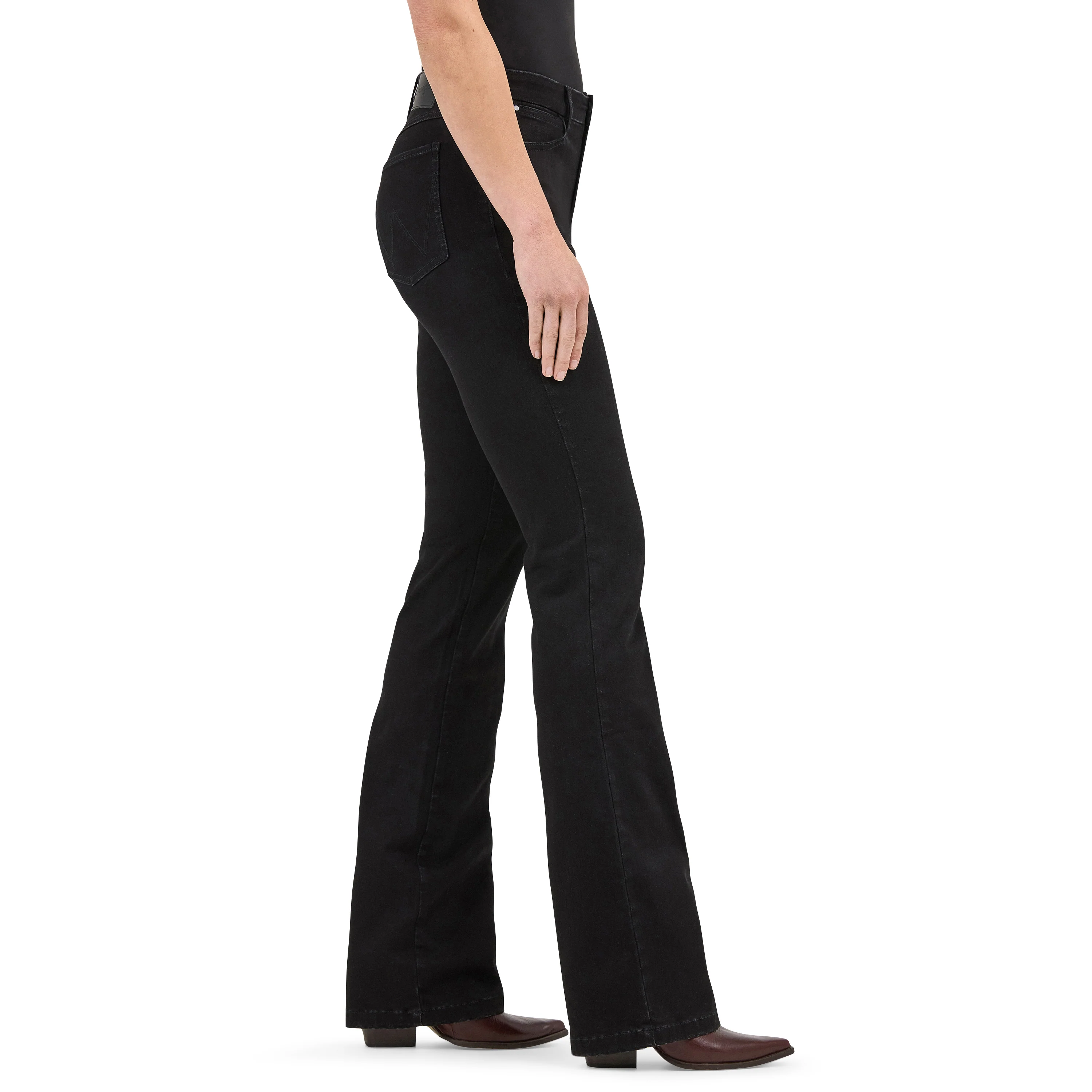 Women's Wrangler Black Bespoke Bootcut Jean - High Rise - Leighton 112371949 - Image 3
