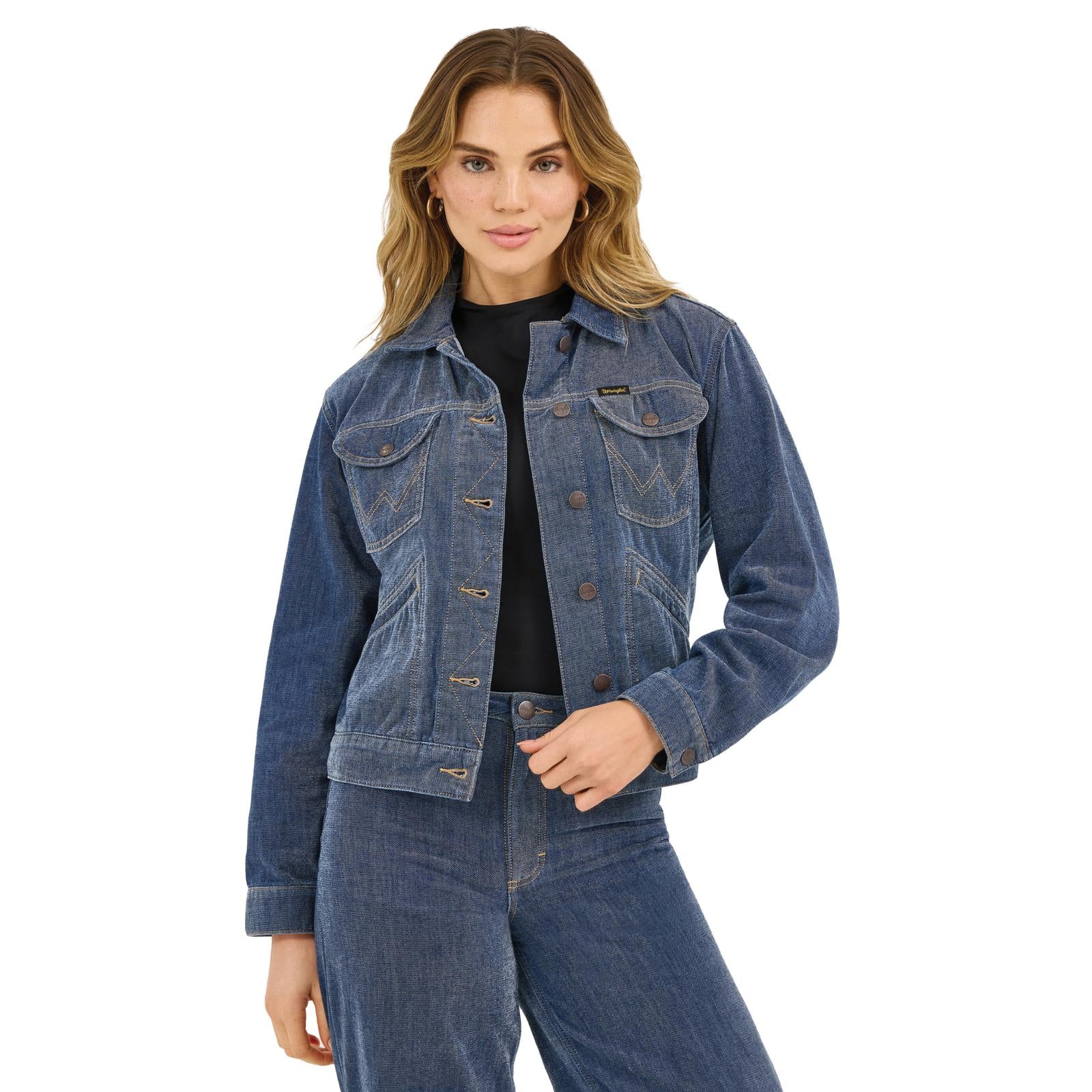 Women's Wrangler Retro Party Unlined Denim Jacket 112372393