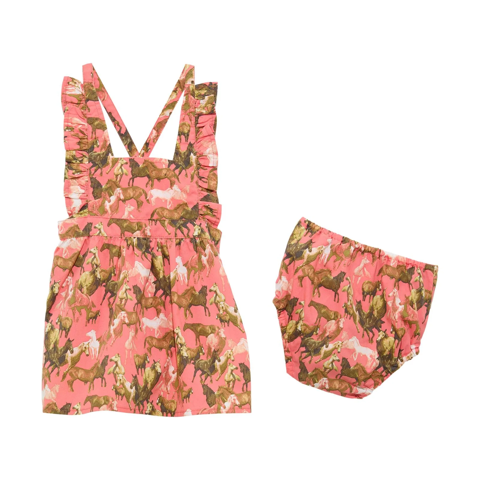 Wrangler® Baby Girl Dress In Coral Multi 112364313