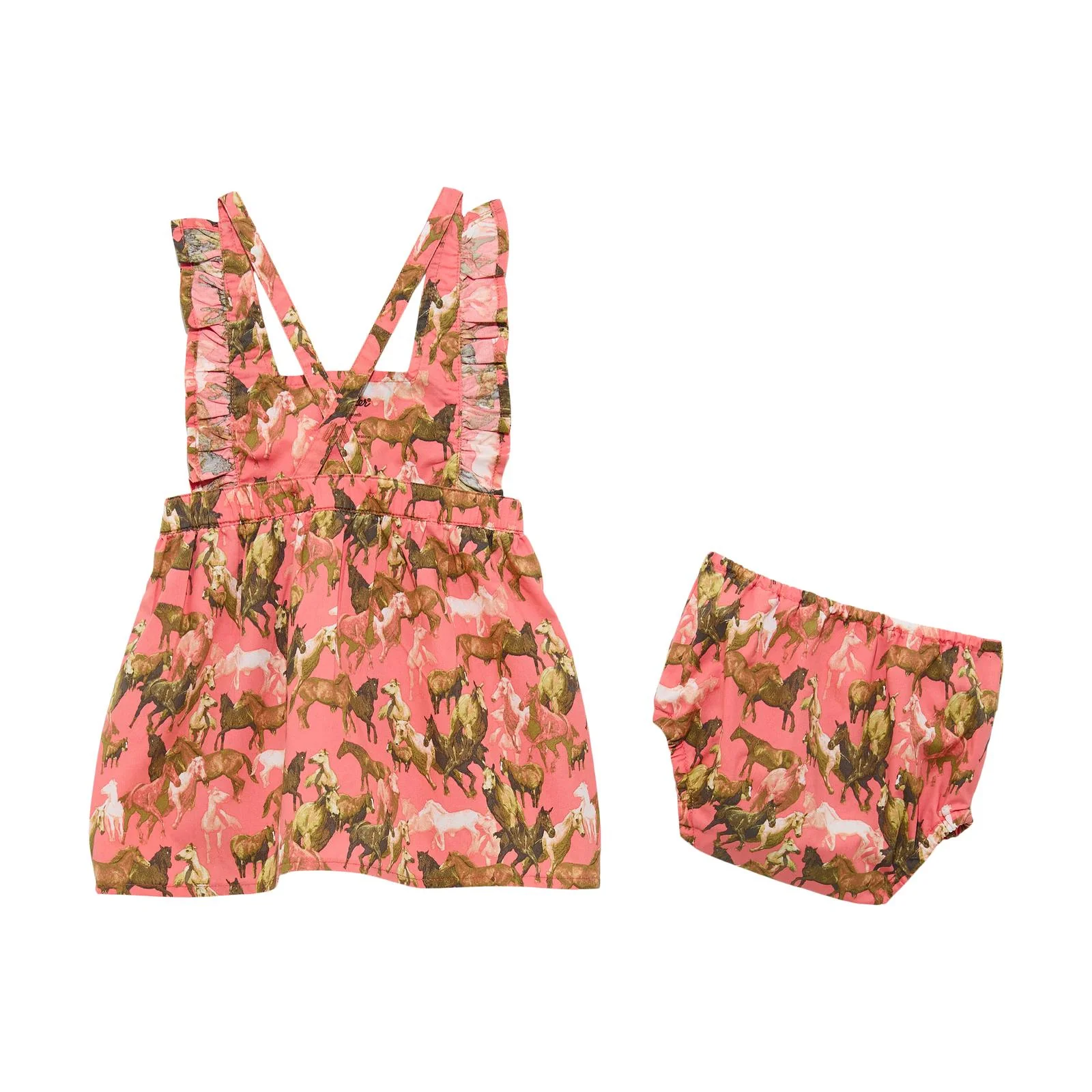 Wrangler® Baby Girl Dress In Coral Multi 112364313 - Image 3