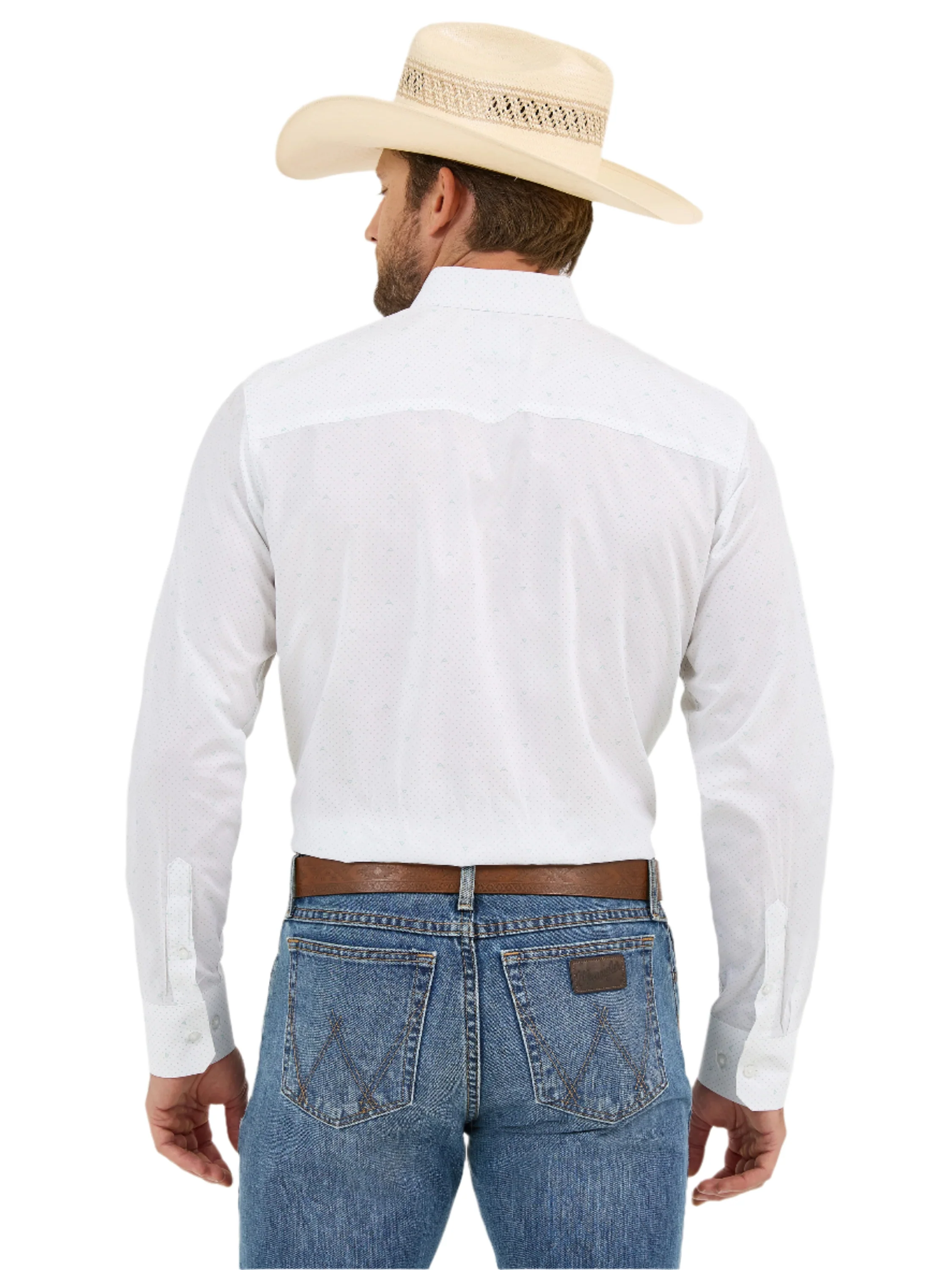 Wrangler® X Cody Johnson Ceramic White Long Sleeve Shirt - Classic Fit 112365607 - Image 2