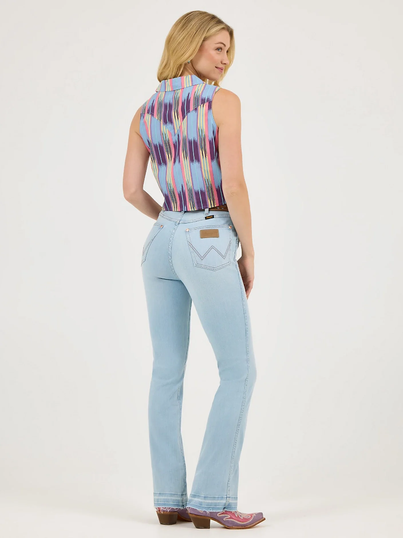 Wrangler® X Lainey Checotah Top Tie Front Top Checotah 112368259 - Image 3