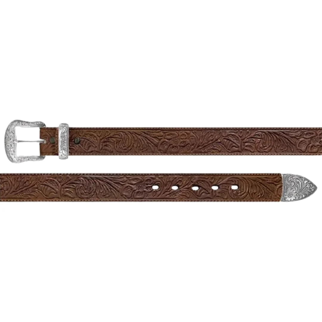 Ladies' Wrangler Floral Embossed Leather Belt 7912390-259 - Image 2