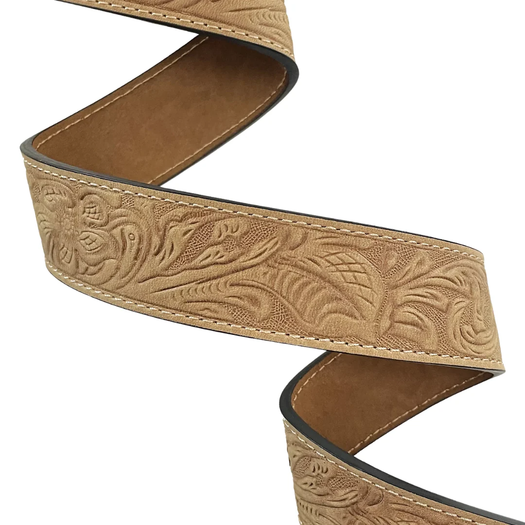 Men's Wrangler Embossed Western Buckle Belt 7717511 - Image 3