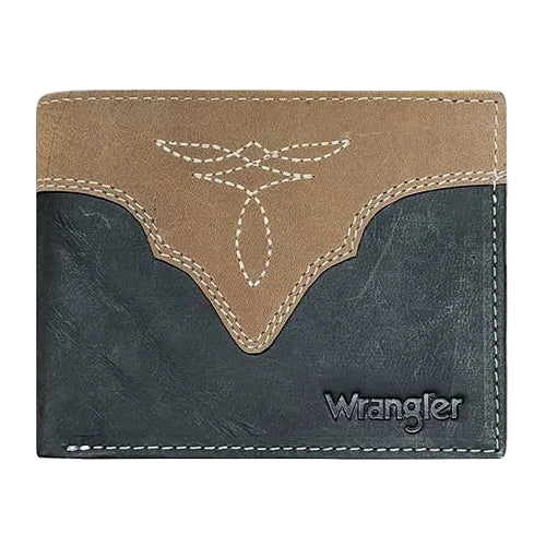 Wrangler Boot Stitch Leather Bi-Fold Wallet 7601002