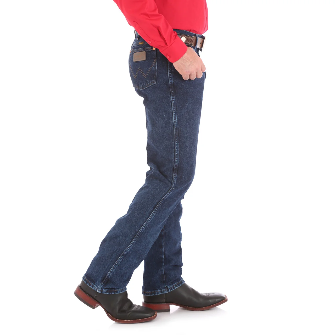 Wrangler Cowboy Cut Original Fit Dk Stone Jeans 13MWZDD - Image 3