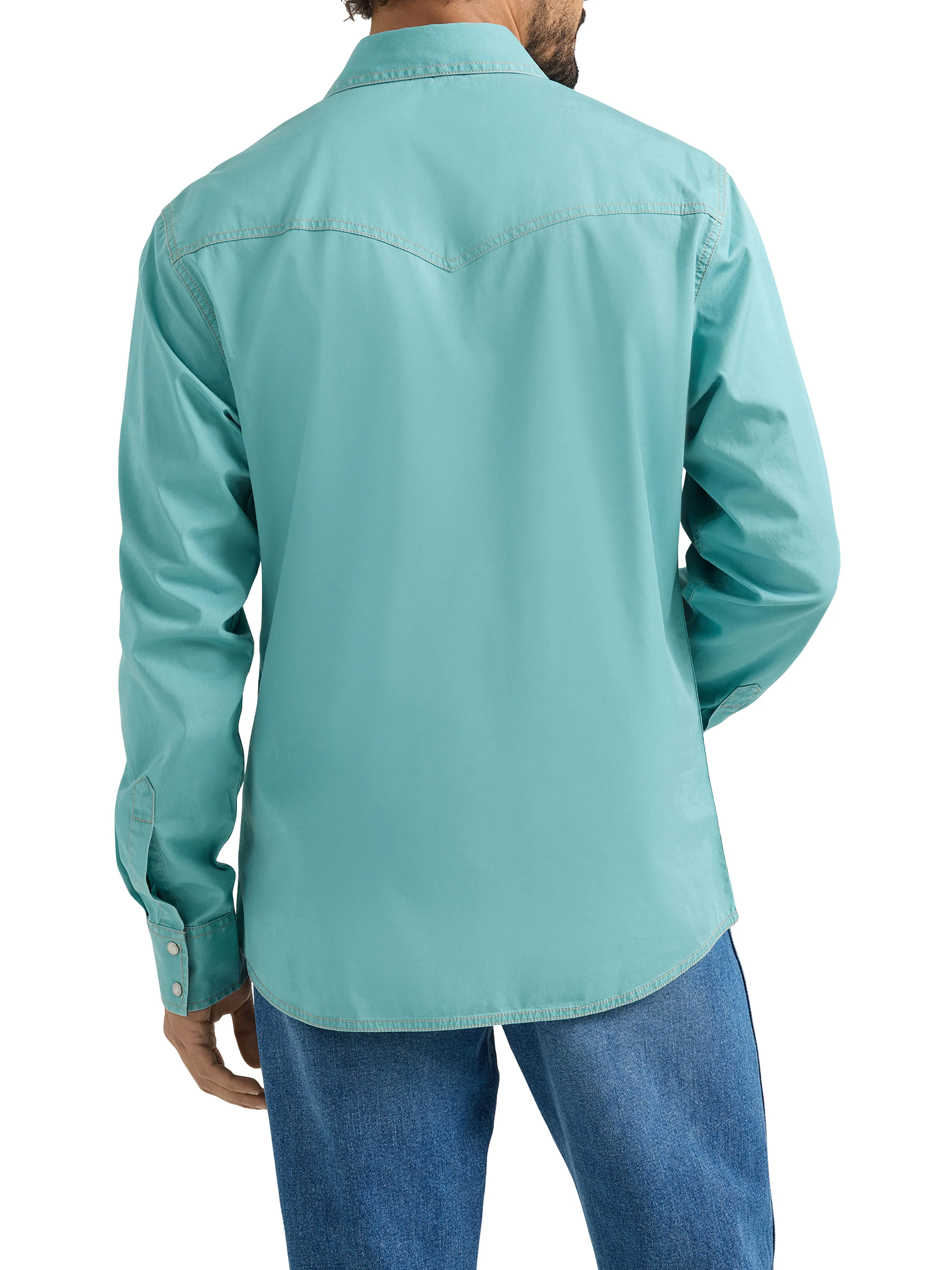 Wrangler Retro® Premium Long Sleeve Modern Fit Snap Shirt 112359909 - Image 2