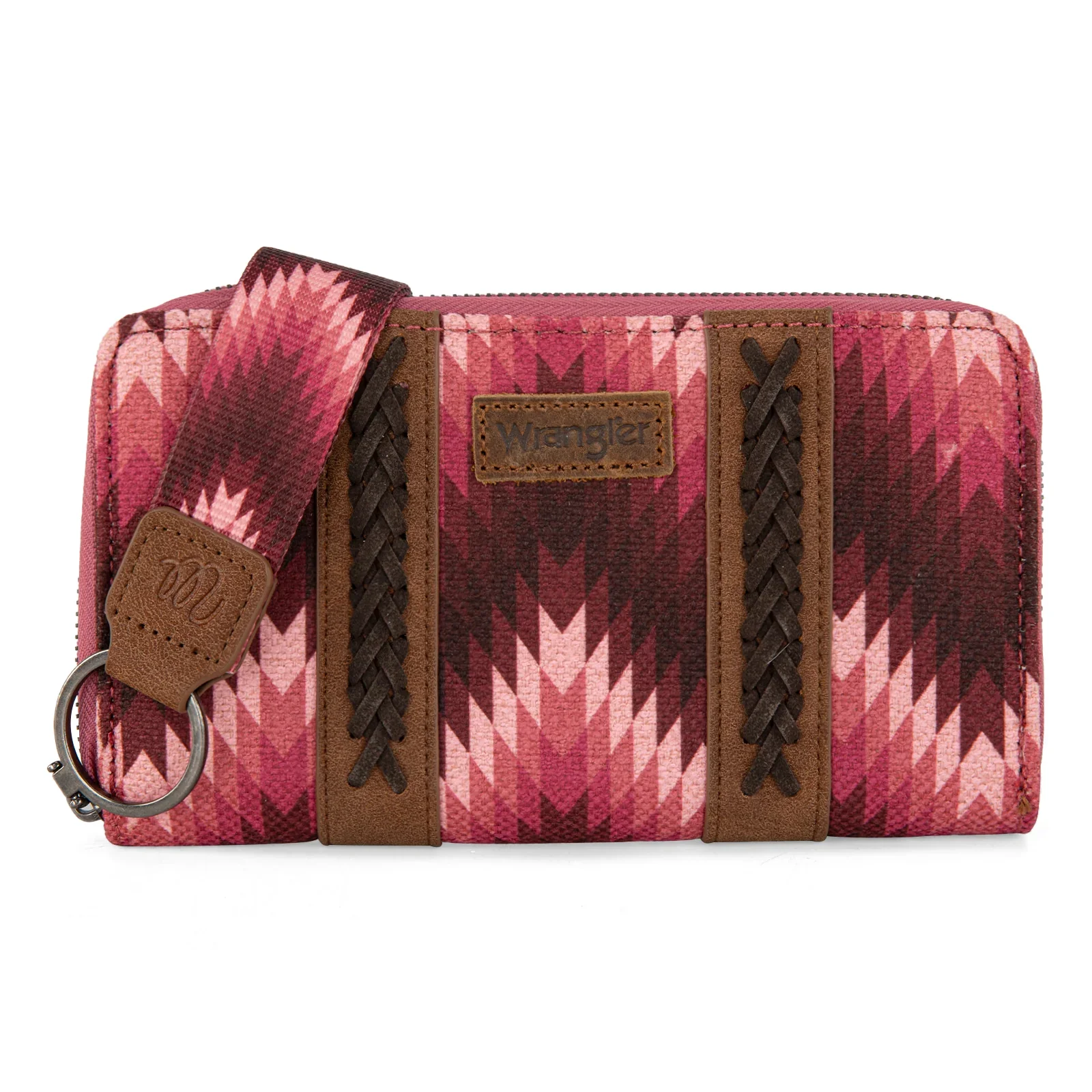 Wrangler Southwestern Art Print Wallet - Dark Pink WG2211-W006