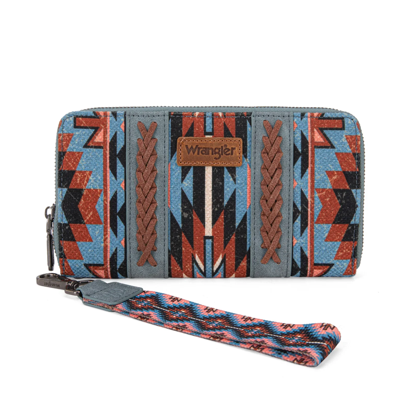 Wrangler Southwestern Art Print Wallet - Navy - WG2213-W006