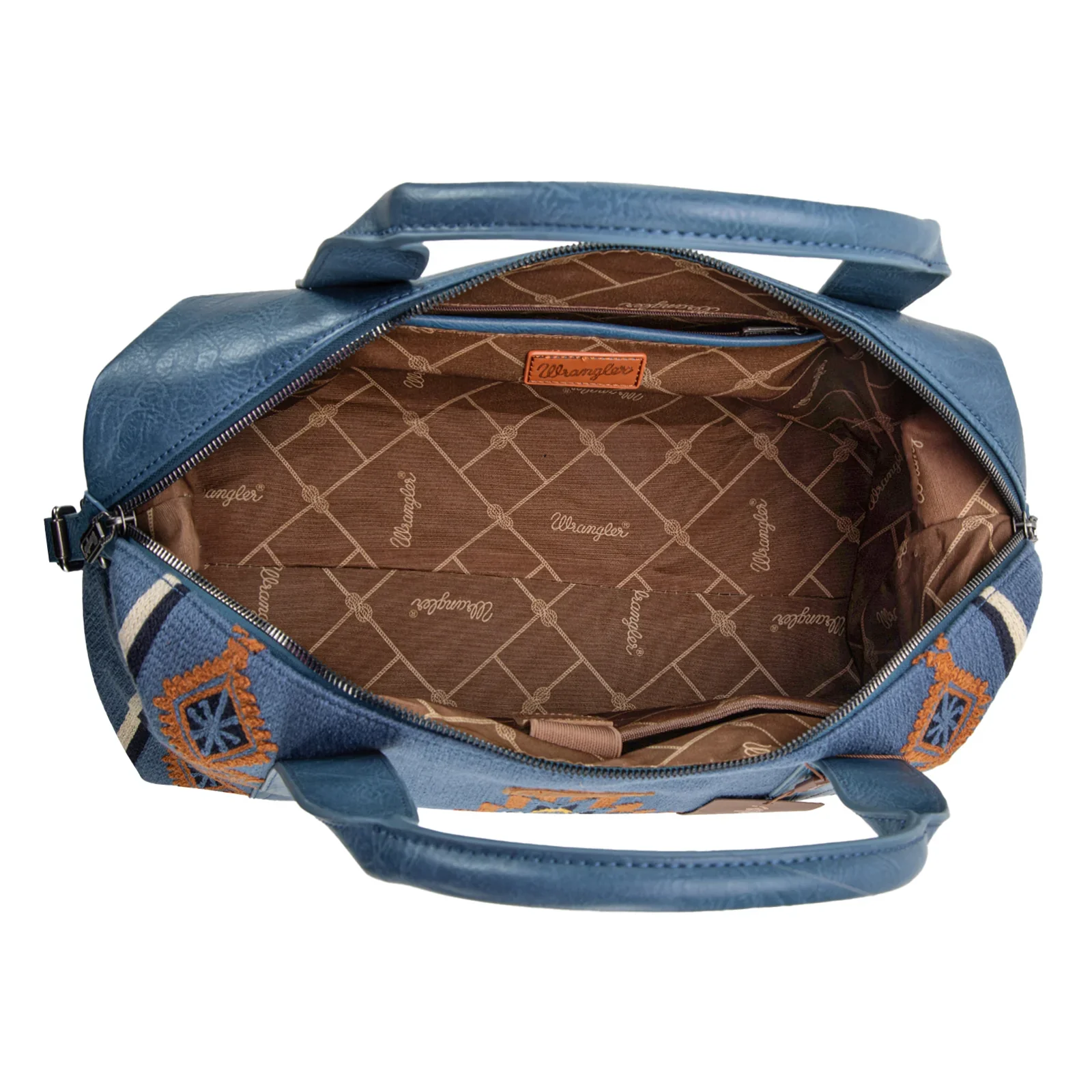Wrangler Southwestern Print Denim Duffle Bag - WG174-5110JN - Image 3