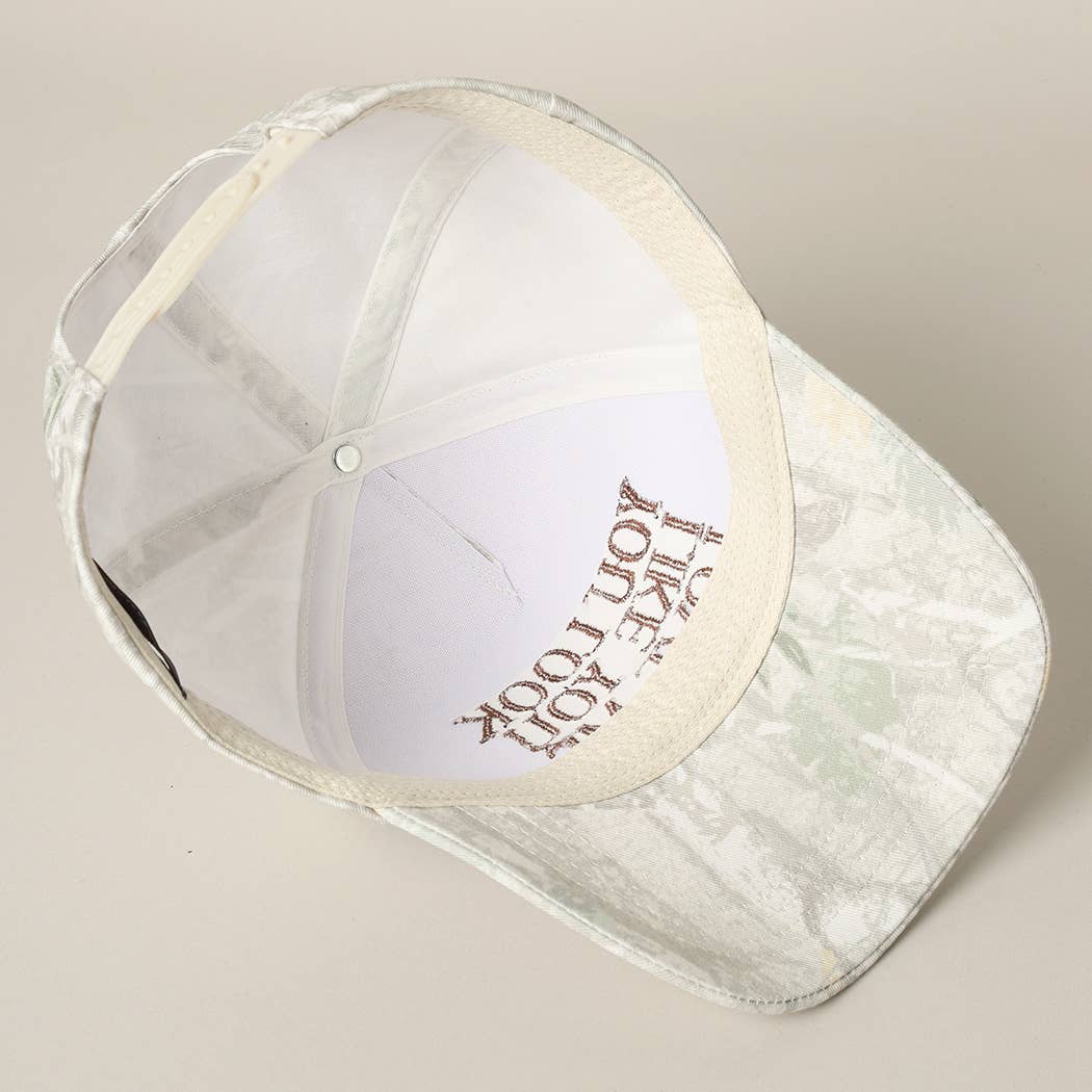 You Look Like You Love Me Embroidery Camo Cap - Image 14