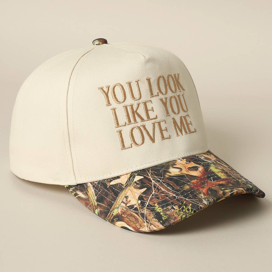 You Look Like You Love Me Embroidery Camo Trucker - Image 2